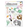 Jungle Self-Adhesive Stickers 13 Pcs – 3D Children's Stickers, Honeycomb Paper, Multicolored for Scrapbooking