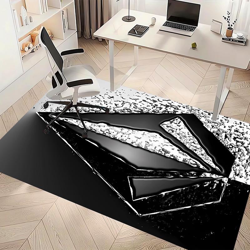 V-VOLCOM LOGO3 Printed Absorbent Washable Carpet, Non-Slip Bathroom Mats, Kitchen Rugs, Yoga Mat,Living Room Entrance, Camping Picnic Rugs