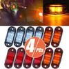 2/4Pcs 12V 24V LED Side Marker Warning Lights Trailer Trucks Caravan Side Clearance Marker Light Led Lorry Amber Red White Lamp