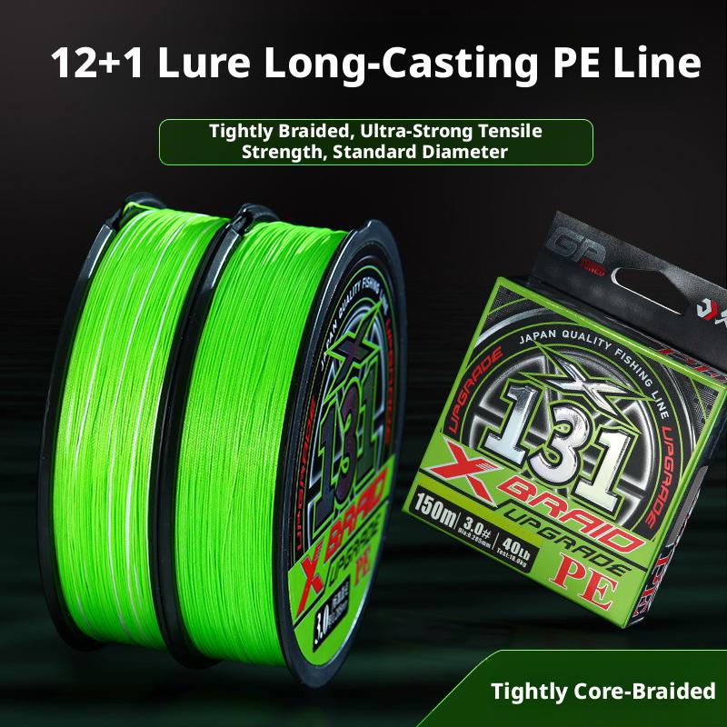 12-strand Lure PE Line 12+1 Core YGK for Sinking Fishing Strong Long Distance Casting River Ocean Boat Lake Fishing