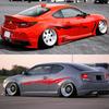 2PCS Sports Style Racing Car Side Skirt Stickers Fish Fin Pattern Car Vinyl Decal Self-Adhesive Auto Body Decoration Accessories