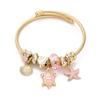 Stainless Steel Open Bracelet Women's Personality Gold Starfish Turtle Jewelry