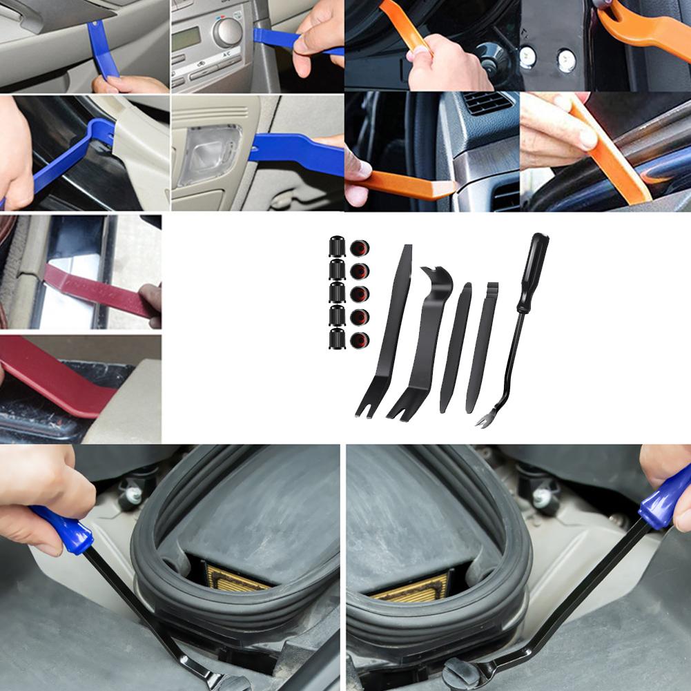 Portable Car Panel Removal Tool Kit Nail Puller Radio Installer Clip Door Repair Removal Dash Trim Audio Tool Pry Hand C6C4