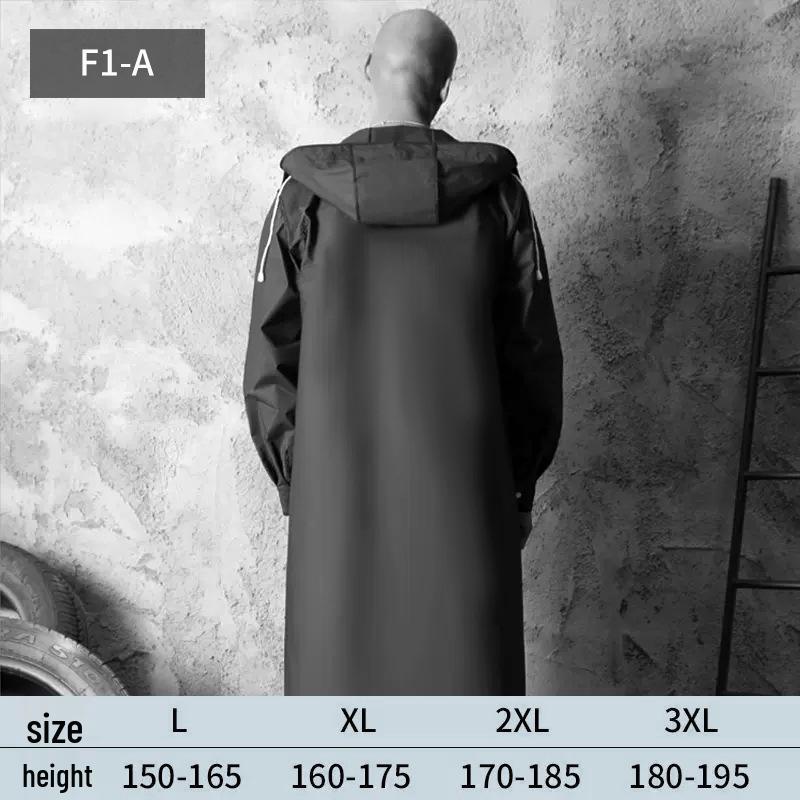 

Унисекс Модный Уличный Походный Длинный Дождевик - Водонепроницаемое Пончо Большого Размера 3XL