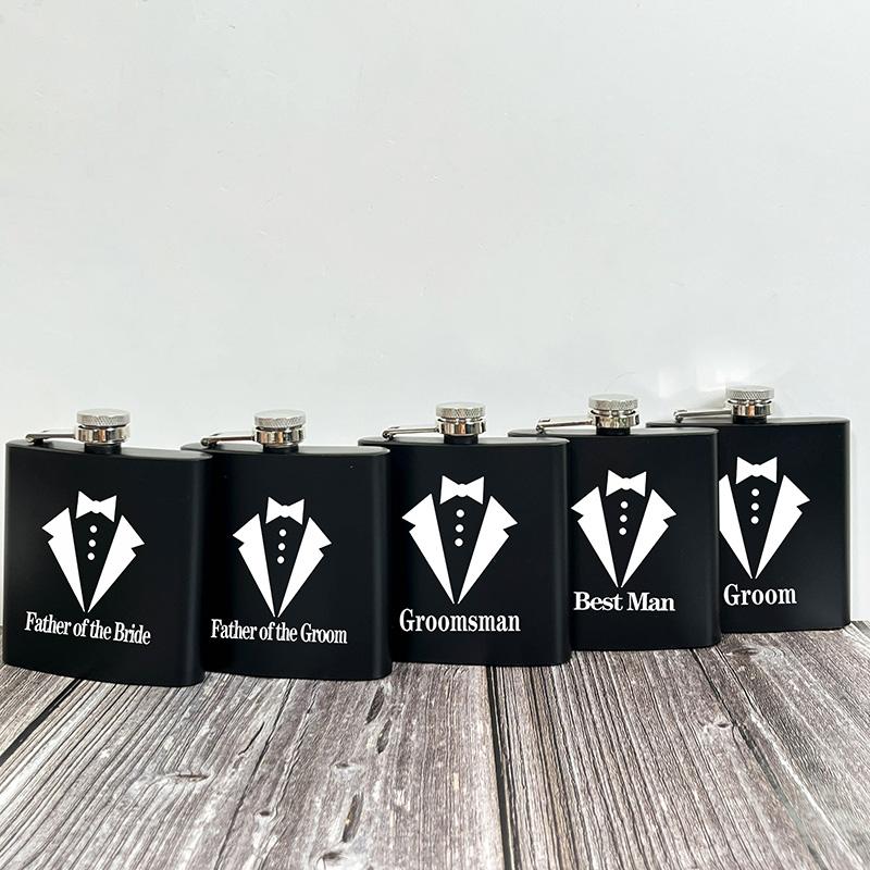 Father of the bride Flask Groom to be Wedding engagement Camping bachelor party Bach weekend Groomsman Best Man Proposal gift