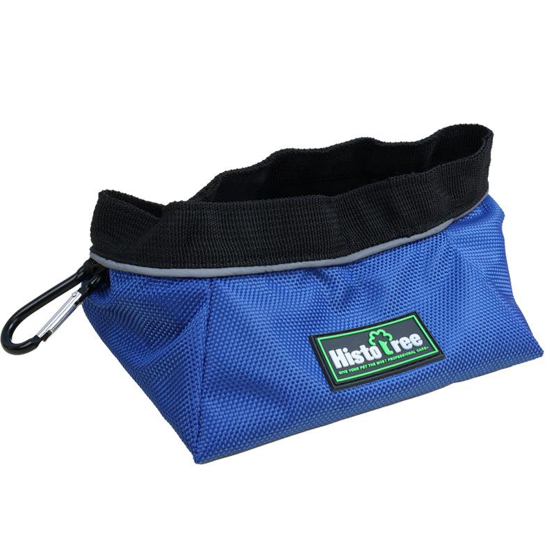 Pet folding bowl can be stored, cat and dog bowl, outdoor portable dog food basin, pet supplies