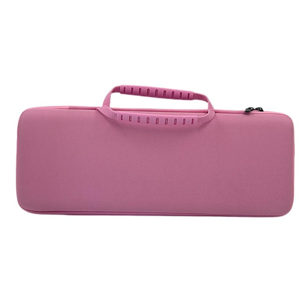 Hard Shell EVA Keyboard Storage Bag Dustproof Waterproof Mechanical Keyboard Box Protective Shockproof Travel Keyboard Organizer светло-розовый