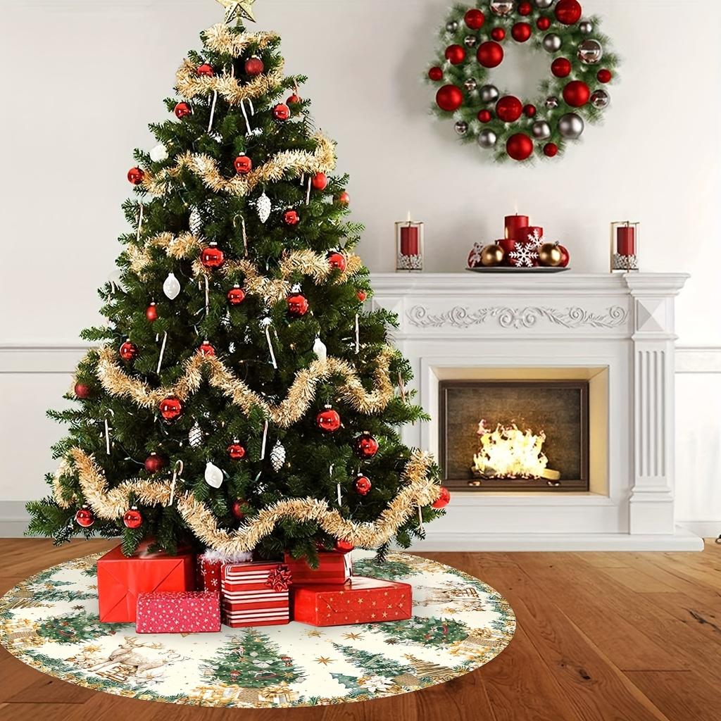 Christmas Tree Dress, Christmas Decoration, Christmas Tree Base Pad, Durable And Machine Washable, Home Decoration