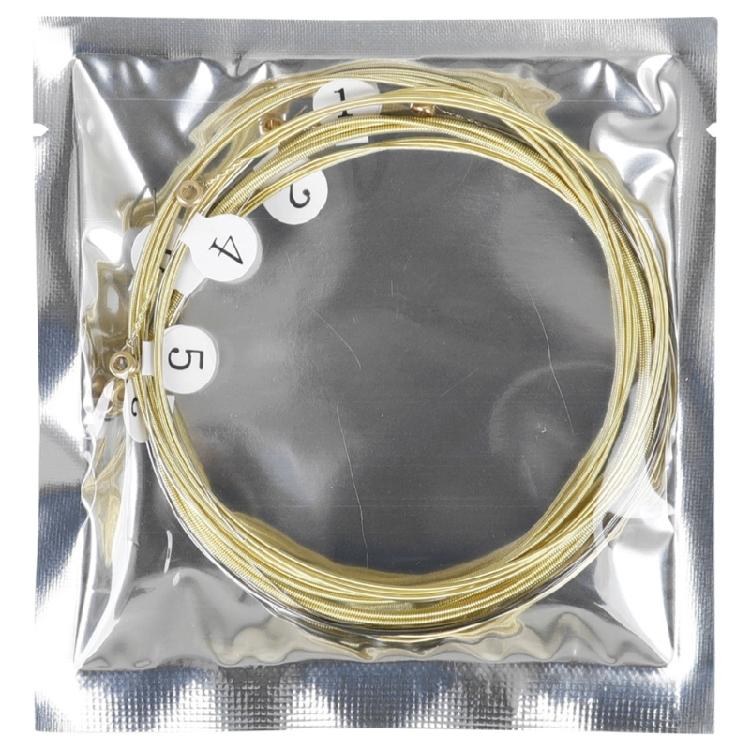 6Pcs Alloy Steel Core Guitar Strings Folk Guitar String Replacement Acoustic Guitar String Accessories Easy To Use