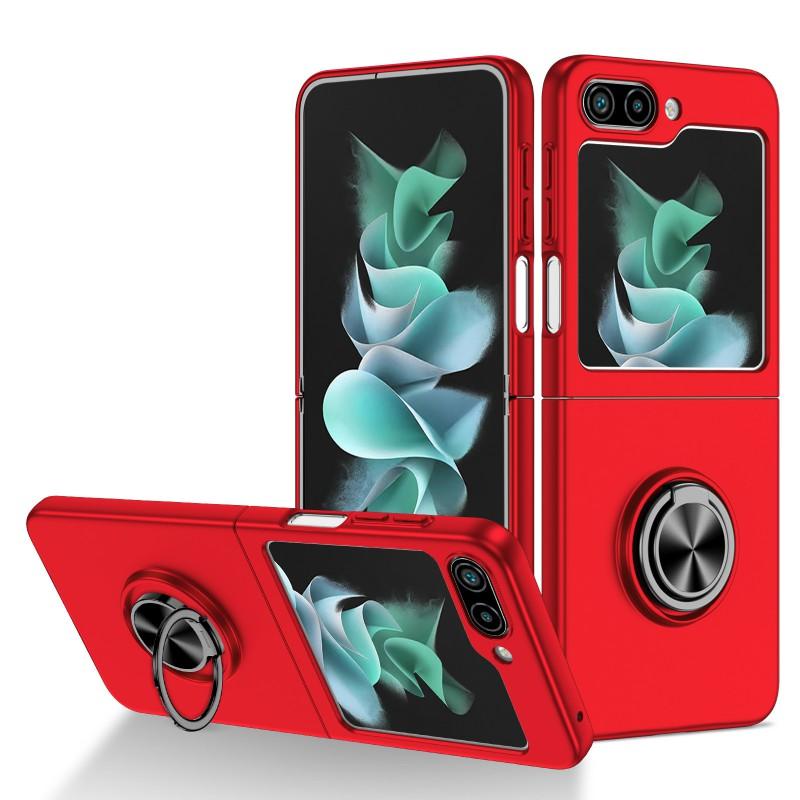 Magnetic Rotating Ring Car Mount Stand Case Galaxy Z Fold7 Fold6 Fold5 Flip7 Flip6 Flip5 - Dual Layer PC