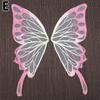 1Pair Sew On Cloth Wings Embroidery Patches Appliques Lace Butterfly Cloth Sticker Crafts Wedding
