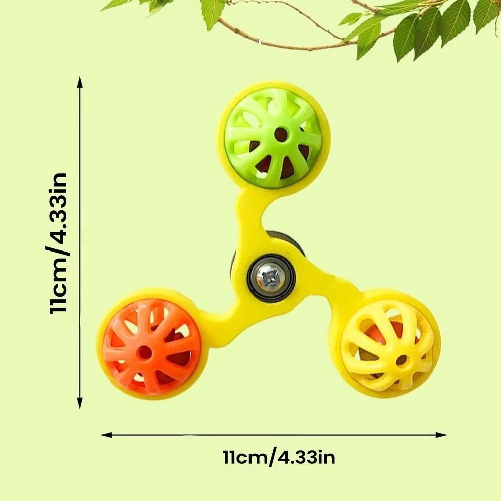 Bite-Resistant Interactive Parrot Mental Stimulation Chewing Bird Entertainment Play Rotating Windmill Bird Cage Accessories