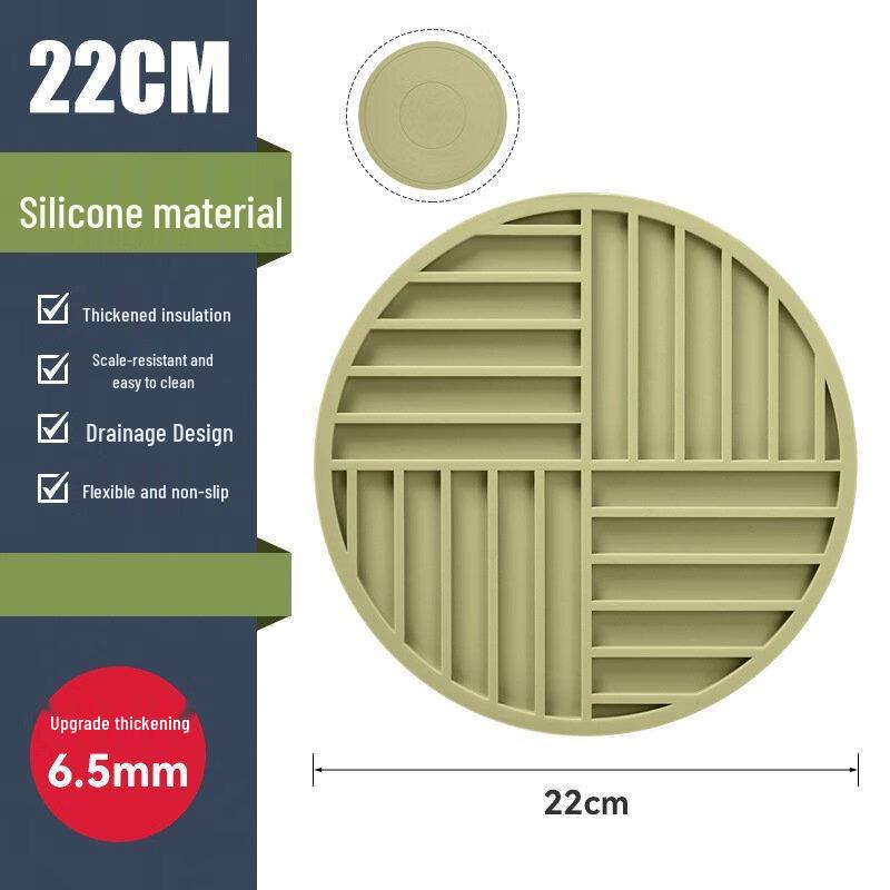 ZISIZ Heat Resistant Silicone Table Mats (5-pack)