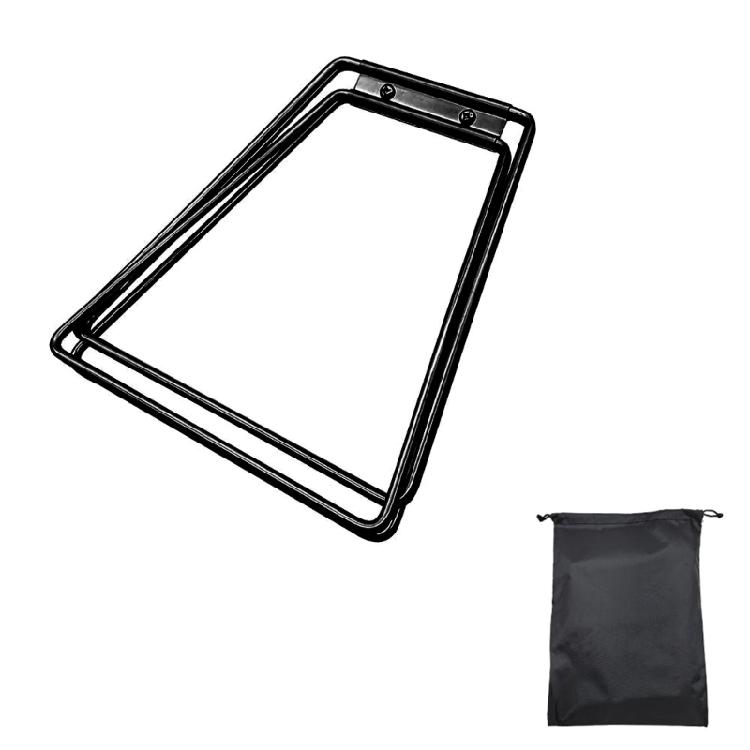 Camping Foldable Metal Stand Metal Luggage Rack Portable Folding Coolers Stand Storage Box Brackets Easy to Carry 1 чёрный