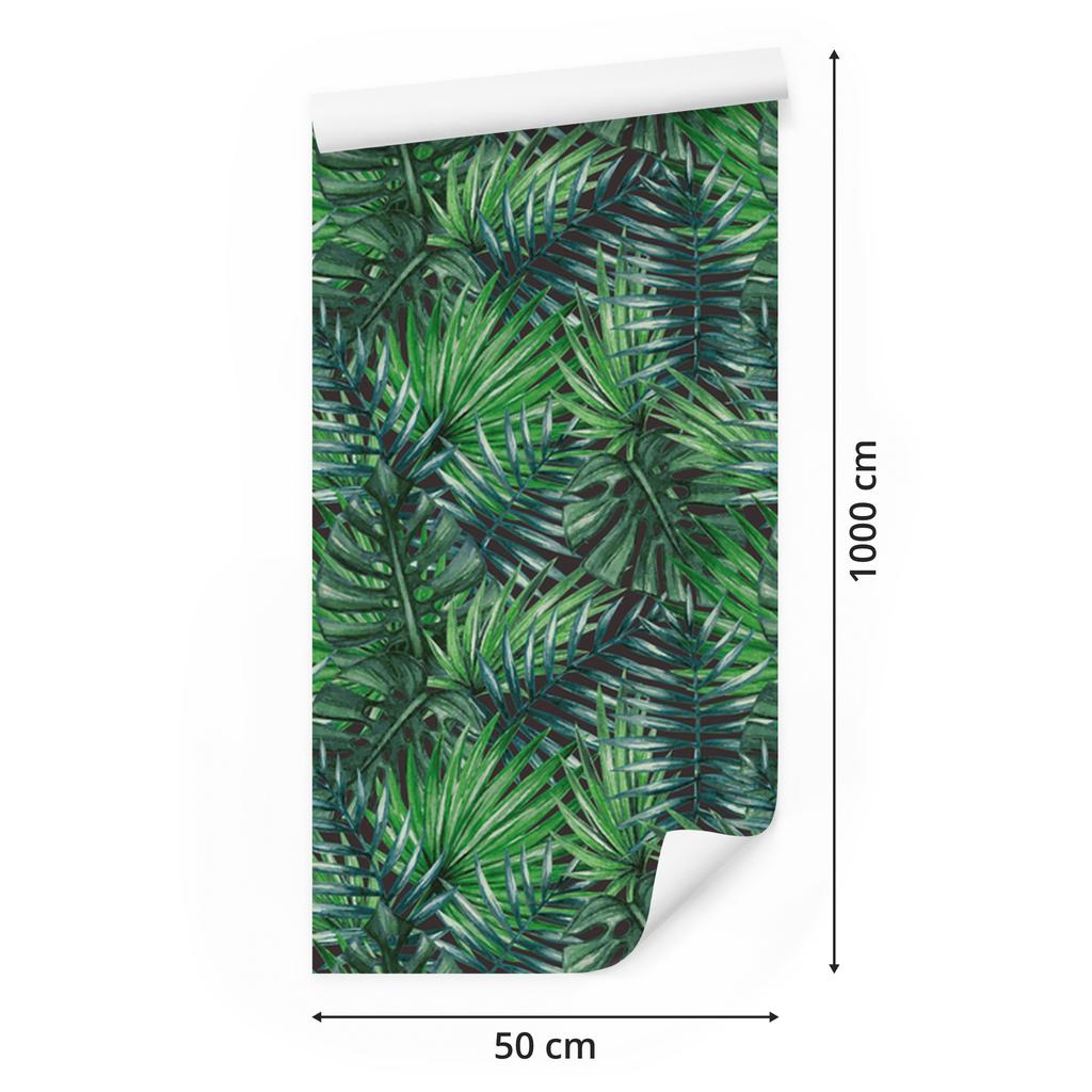 Beautiful Tropical Leaves Wallpaper for Living Room and Bedroom 50x1000