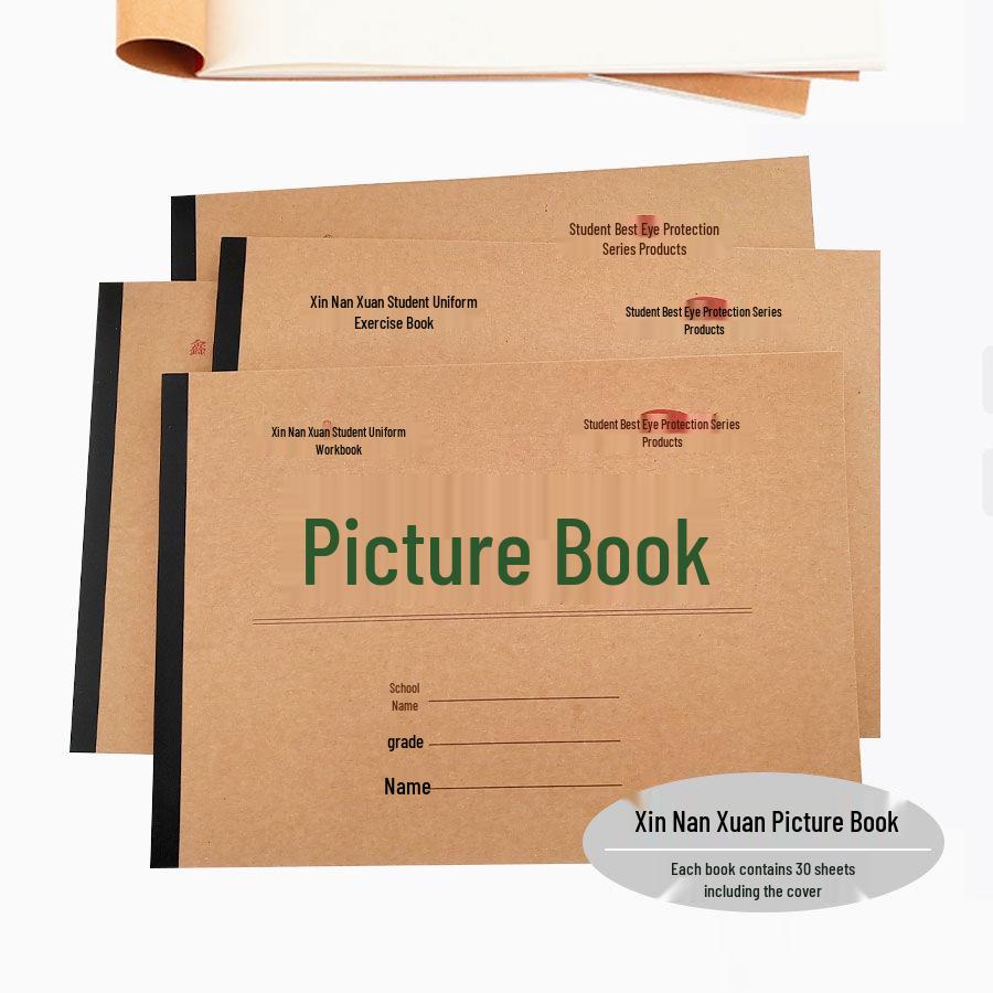 16k Kraft Paper Art and Tracing Book for Kindergarten Drawing and Painting