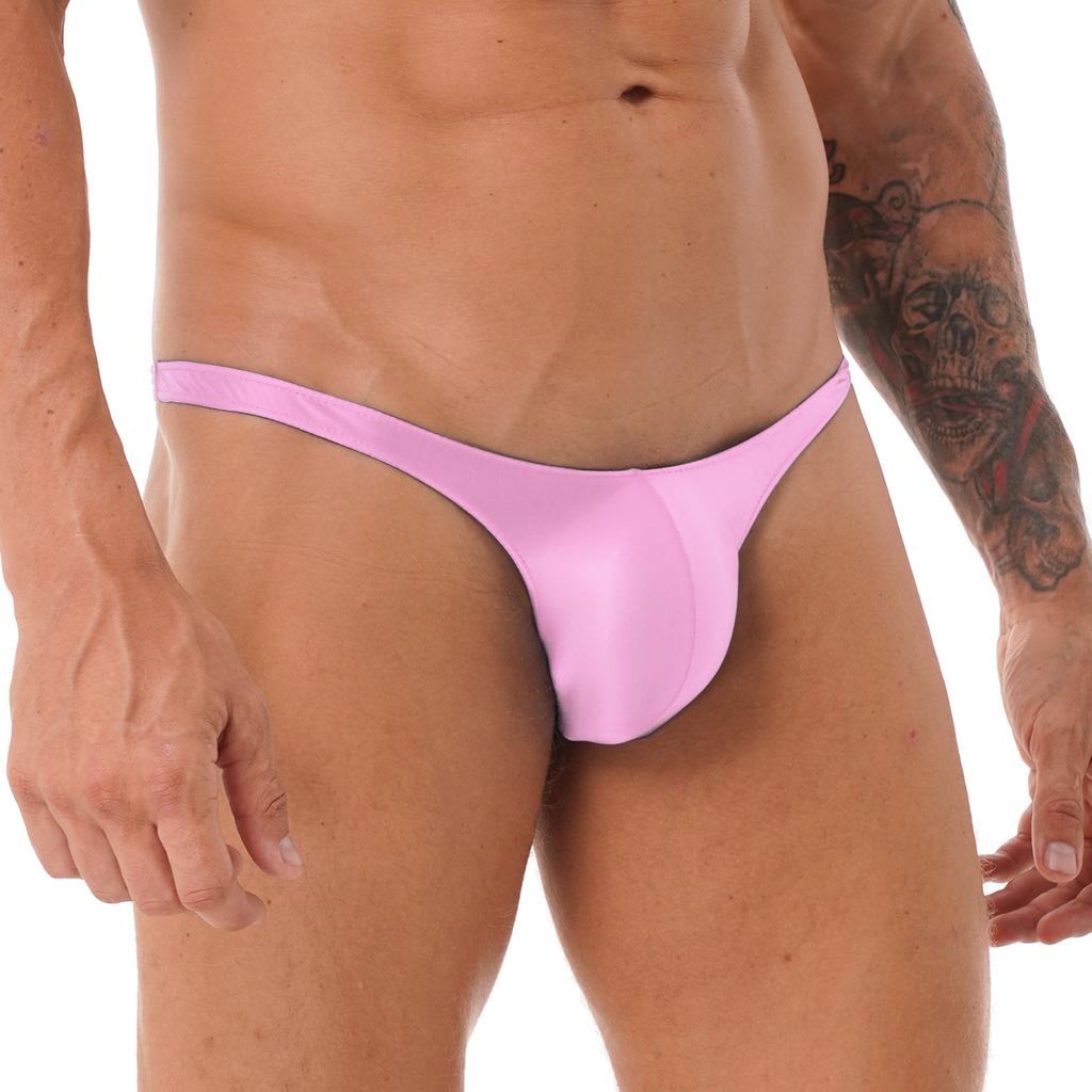 Man Briefs Glossy Underwear Low-waist Panties Sexy Fashion Underpants
