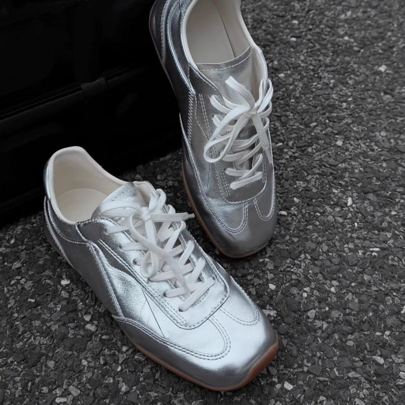 Forrest Gump Shoes Running Shoes Female Leather 2025 Spring Autumn Platform Sneakers Casual Trendy Women Board Shoes