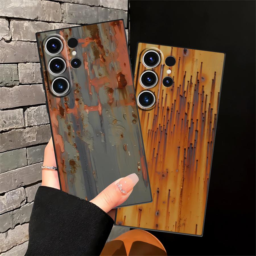 Funda Phone Cover Case for Samsung Galaxy S21 S25 Ultra S9 S20 S22 S23 FE S24 Plus Retro Rust Marks