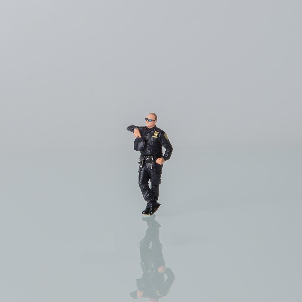 Kicarmod 1/64 Nypd New Yorker Polizei Serie Harz Miniatur Szene Figur Modell Für 1/64 Diecast Auto Diorama Sammlung Geschenk