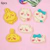 3/6Pcs 3D Cartoon Cookie Mold Anime Japanese Kawaii Biscuit Cutters Stamps Fondant Molds Chestnut Rabbit Bunny Baking Tools