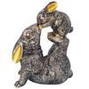 Rabbit Statue with Rabbit Baby Playing Showpiece for Home Decor Showpiece Feng Shui Vastu Items for Good Luck