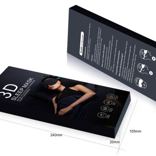 KOJIHOMU 3D Eye Mask for Sleeping, Blindfolded, Light Blocking, Breathable, No Pressure, Adjustable Size, Lightweight, Comfortable Sleeping Aid, Trave