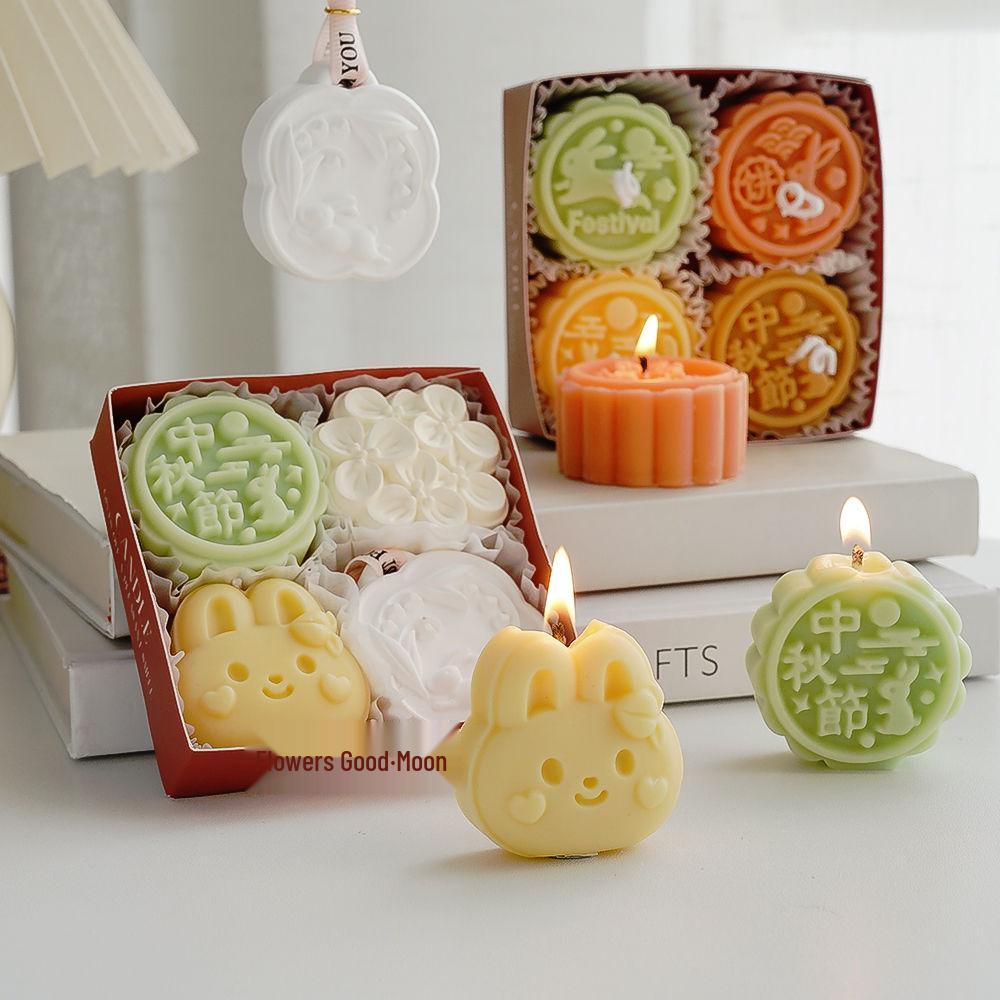 High-End Osmanthus Scented Candle & Mooncake Gift Set: Stylish Mid-Autumn Festival Souvenir