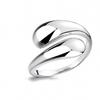 Luxury European-American Geometric Water Drop Open Ring: Versatile, High-End Index Finger Jewelry