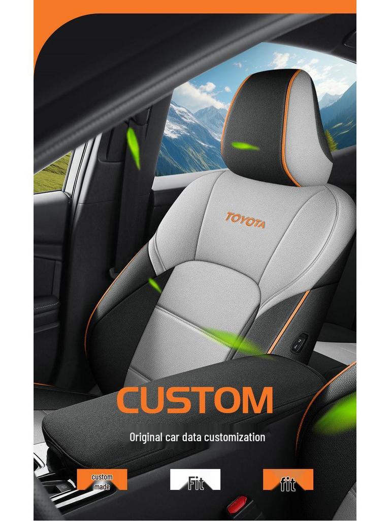 9th Gen All-Season Fabric Car Seat Covers for 2024 Toyota Camry, Full Coverage