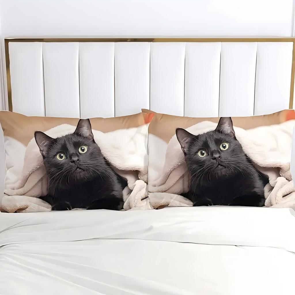 Cute pet kitten 3d Printed Bedding Set Cute Animal Style Duvet Cover set Soft Comfortable Home Polyester Luxury Quilt Cover Set