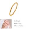 Love Faith Hope Triple Interlocked Engagement Rings for Women Stainless Steel Wedding Promise Gift