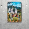 Neuschwanstein Castle Vintage Metal Tin Signs Posters Decor Retro Metal Plaque Wall Art Decor for Garage Bar