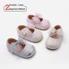 Maib Xiong 2026 Spring Girls' Bow Lace Leather Toddler Shoes