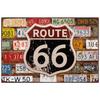 Vintage USA Route  Metal Tin Signs Wall Art Posters  Aluminum Plaque Sign for Garage Cafe Living Room Club Bar Decoration
