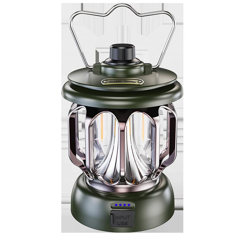 Outdoor Camping Light Led Retro Barn Lantern Portable Tent Light Usb Charging Waterproof Camping Lantern