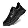 Men's Genuine Leather Mesh Casual Shoes with Thick Sole - New Collection