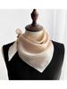 Silk Mulberry Silk Solid Color Small Square Scarf Silk Scarf Women's Versatile Spring and Autumn Foreign Style Fashion Scarf with Suit Shirt
