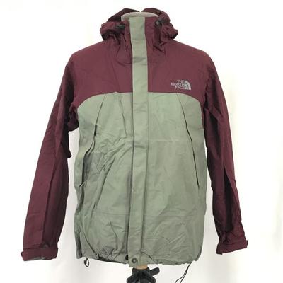 Parka de Nylon Blusão Jaqueta Exterior Masculina S Cáqui × Vermelho Escuro(USADO)