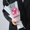 LED Lights Crochet Flowers Bouquet Glowing Eternal Simulated Flowers  Wedding Decor