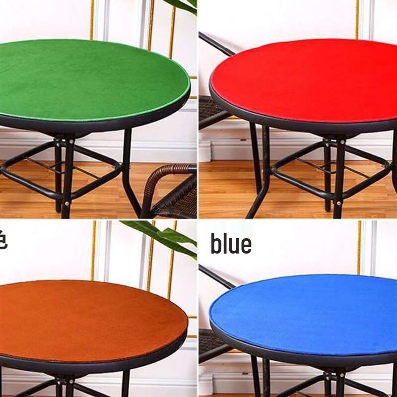 Brangdy Round Crystal Velvet Poker Table Mat