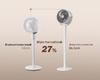 Retractable Electric Fan: Floor & Desktop Two-in-One for Home, Office, Dorm - High Wind Power
