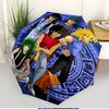 Saint Seiya Print Automatic Open Close Umbrella, Portable Foldable Umbrella, for Outdoor Commute Camping Trip, Ideal Birthday Gift
