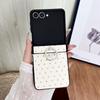 For Samsung Galaxy Z Flip7 5G Case Rhinestones Rhombus Pattern PU + TPU Phone Cover with Ring Holder