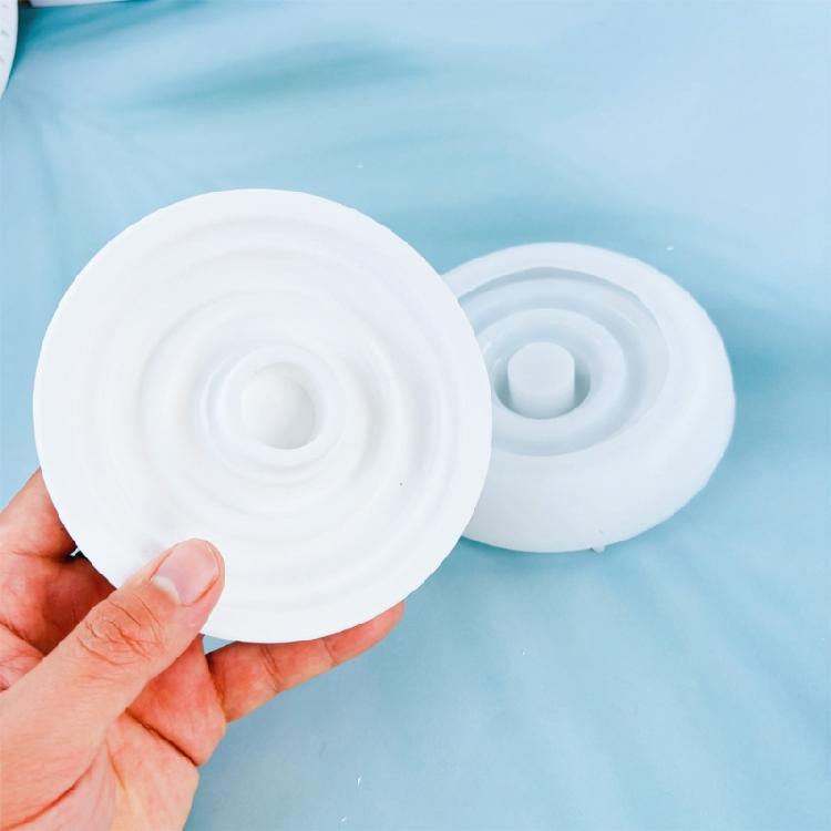 Stunning Round Candle Holders Silicone Mold  Personalized Home Decors Resin Mold