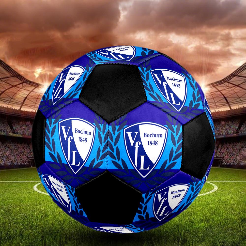 VfL Bochum 1848 Indoor Soccer Ball Colorful Machine Stitched PVC Size 5 Team Training Competition Ready Durable High-Bounce Cool Sports Gift