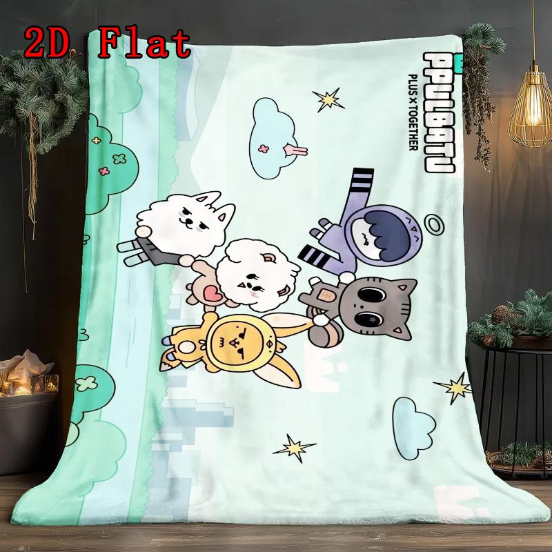Ppulbatu Manta de Franela con Patrón Plano 2D Alta Calidad Todas las Estaciones Calidez y Comodidad Perfecta para Regalos de Navidad.