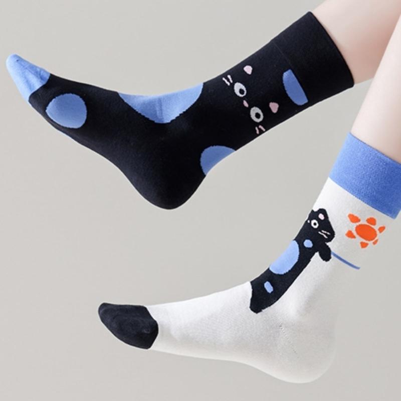 Novelties Funny Sock Cotton Boot Socks Fashion Ankle Socks Winter Warm Crew Socks Dress Socks for Women Girls Gifts