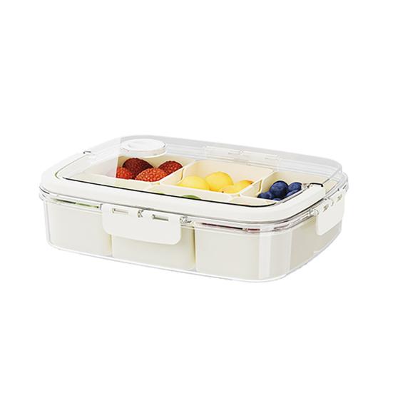 Fresh-keeping Box Airtight Leak-proof Food Storage Container with Silicone Seal And Handle Storage Box for Fruits Snacks Picnic