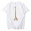 Śmieszna męska koszulka żyrafa Jazda na rowerze Klasyczna koszulka Długa żyrafa Nadruk Jazda na rowerze t-shirt męski streetwear topy